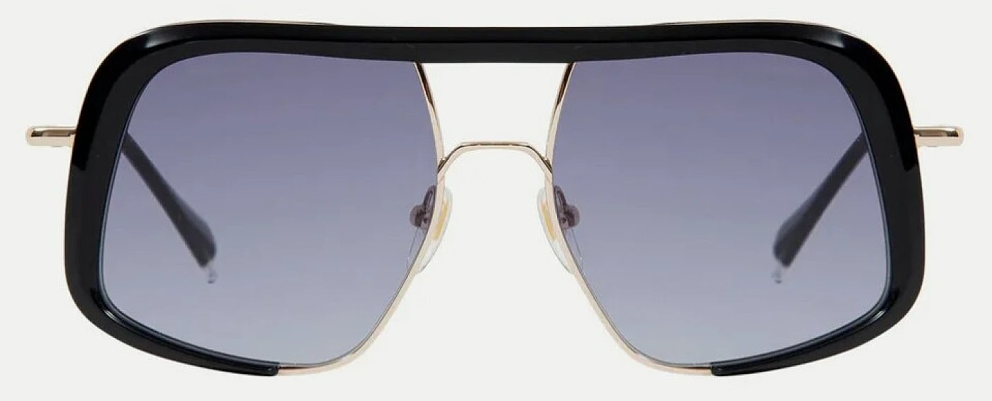 Женские солнцезащитные очки GIGIBARCELONA KENZA Gold & Black фото 1