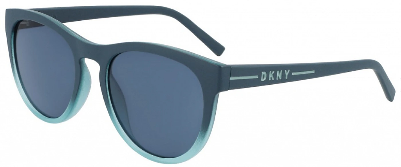 Женские солнцезащитные очки DKNY 536S MATTE TEAL/LT BLUE GRADI фото 1