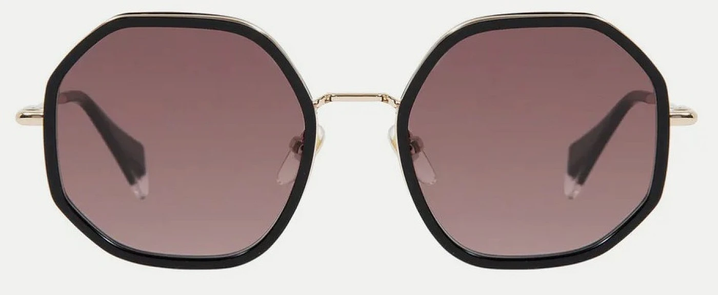 Женские солнцезащитные очки GIGIBARCELONA NIRA Gold & Black фото 1