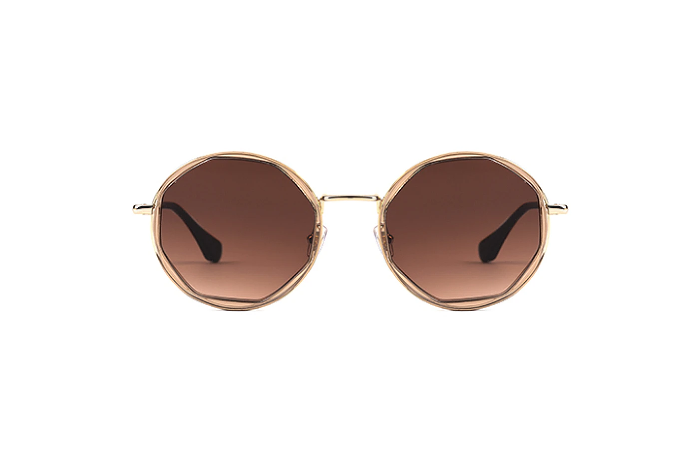Женские солнцезащитные очки GIGIBARCELONA ALBA GOLD & BROWN фото 1