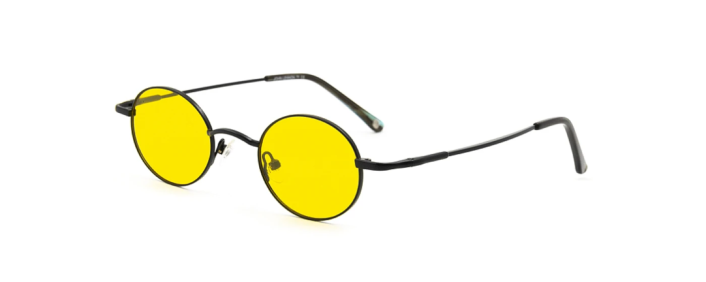 Унисекс очки JOHN LENNON 214 MATT BLACK/YELLOW фото 1