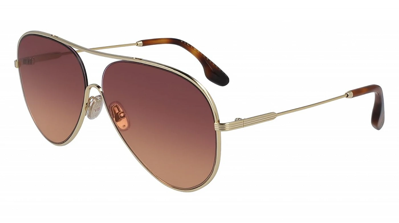 Солнцезащитные очки VICTORIA BECKHAM 133S GOLD/WINE ORANGE фото 1
