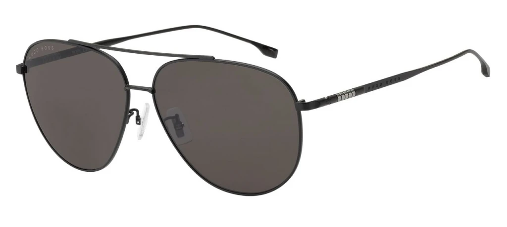 Мужские солнцезащитные очки Hugo Boss 1296/F/S MTT BLACK оригинальный размер фото 1