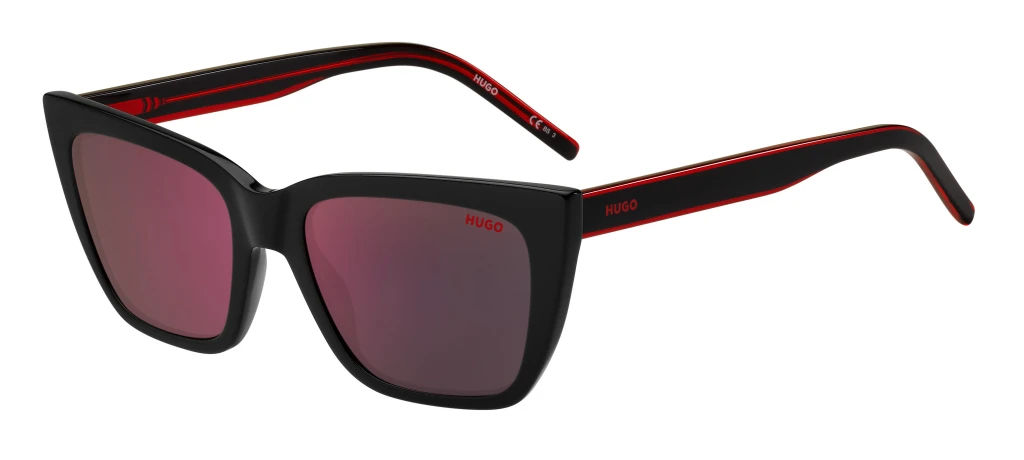 Солнцезащитные очки HUGO 1249/S BLACK RED оригинальный размер фото 1