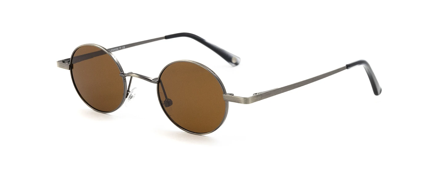 Унисекс солнцезащитные очки JOHN LENNON 260 ANTIQUE SILVER/BROWN фото 1