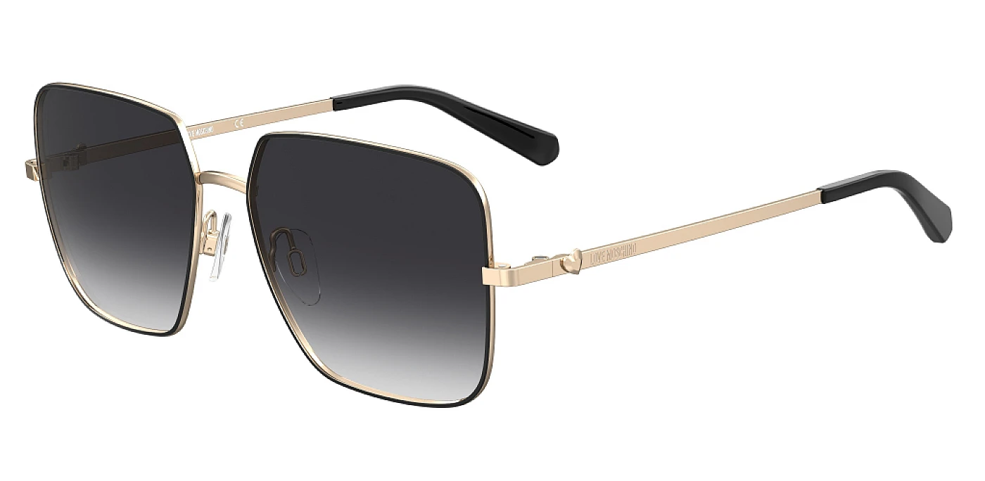 Женские солнцезащитные очки MOSCHINO LOVE 048/S BLK GOLD фото 1