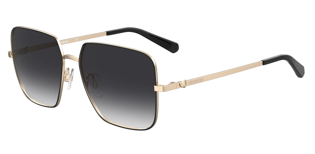 Женские солнцезащитные очки MOSCHINO LOVE 048/S BLK GOLD оригинальный размер фото 1