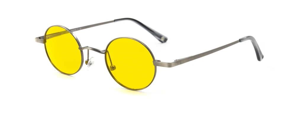 Унисекс солнцезащитные очки JOHN LENNON 260 ANTIQUE SILVER/YELLOW оригинальный размер фото 1