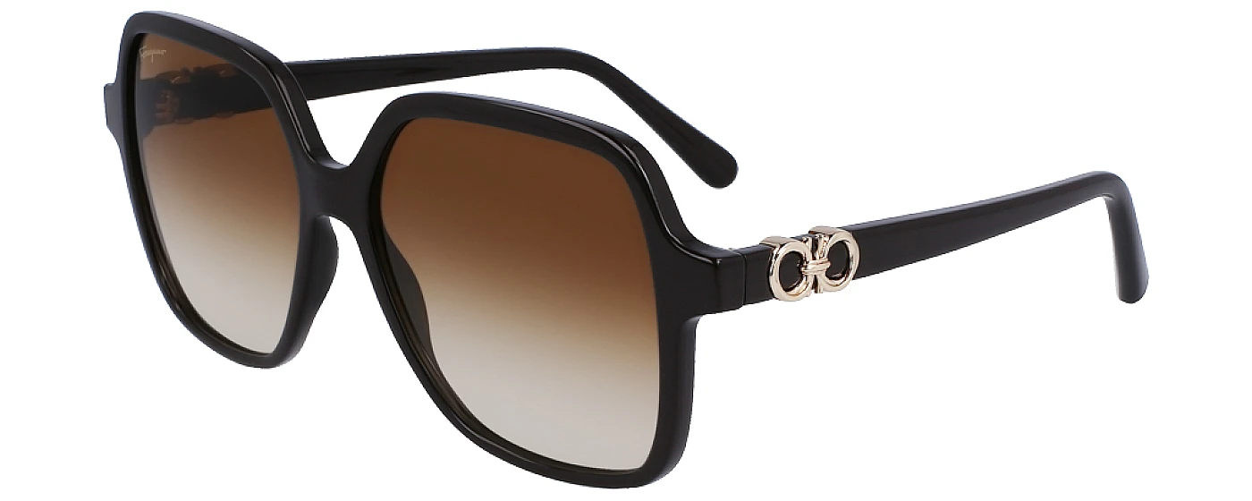 Женские солнцезащитные очки SALVATORE FERRAGAMO 1083S DARK BROWN фото 1