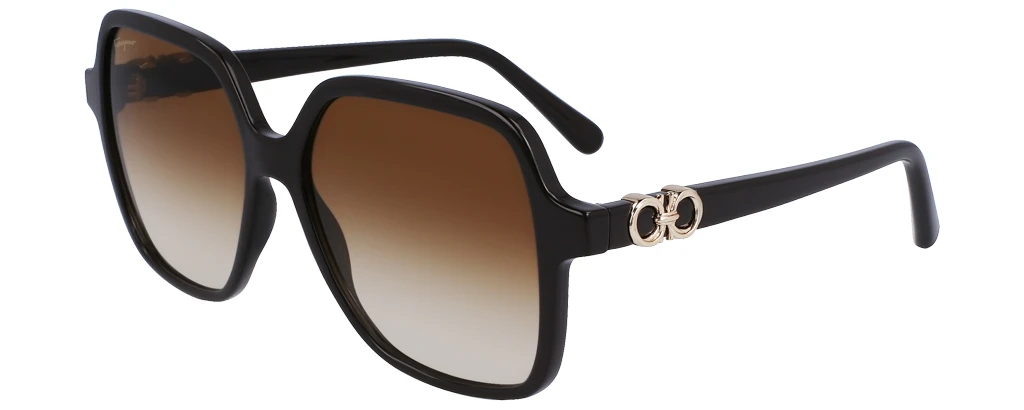 Женские солнцезащитные очки SALVATORE FERRAGAMO 1083S DARK BROWN оригинальный размер фото 1