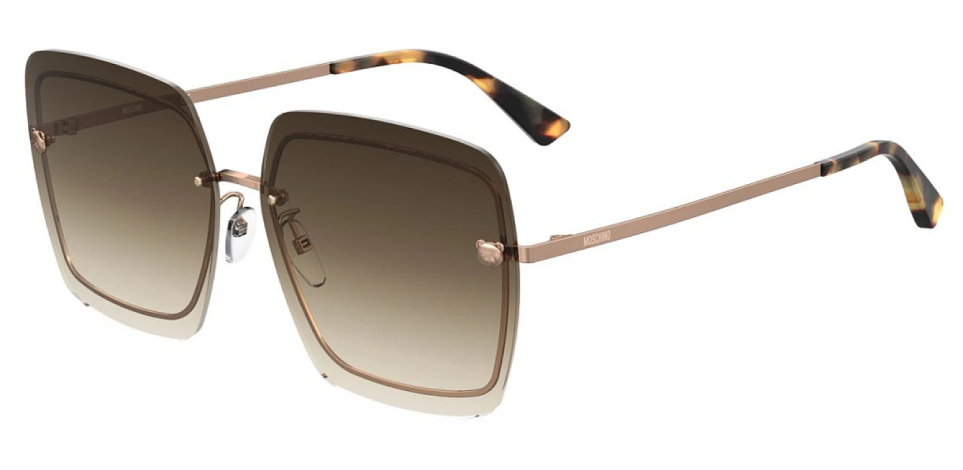 Женские солнцезащитные очки MOSCHINO S085/G/S BROWN фото 1