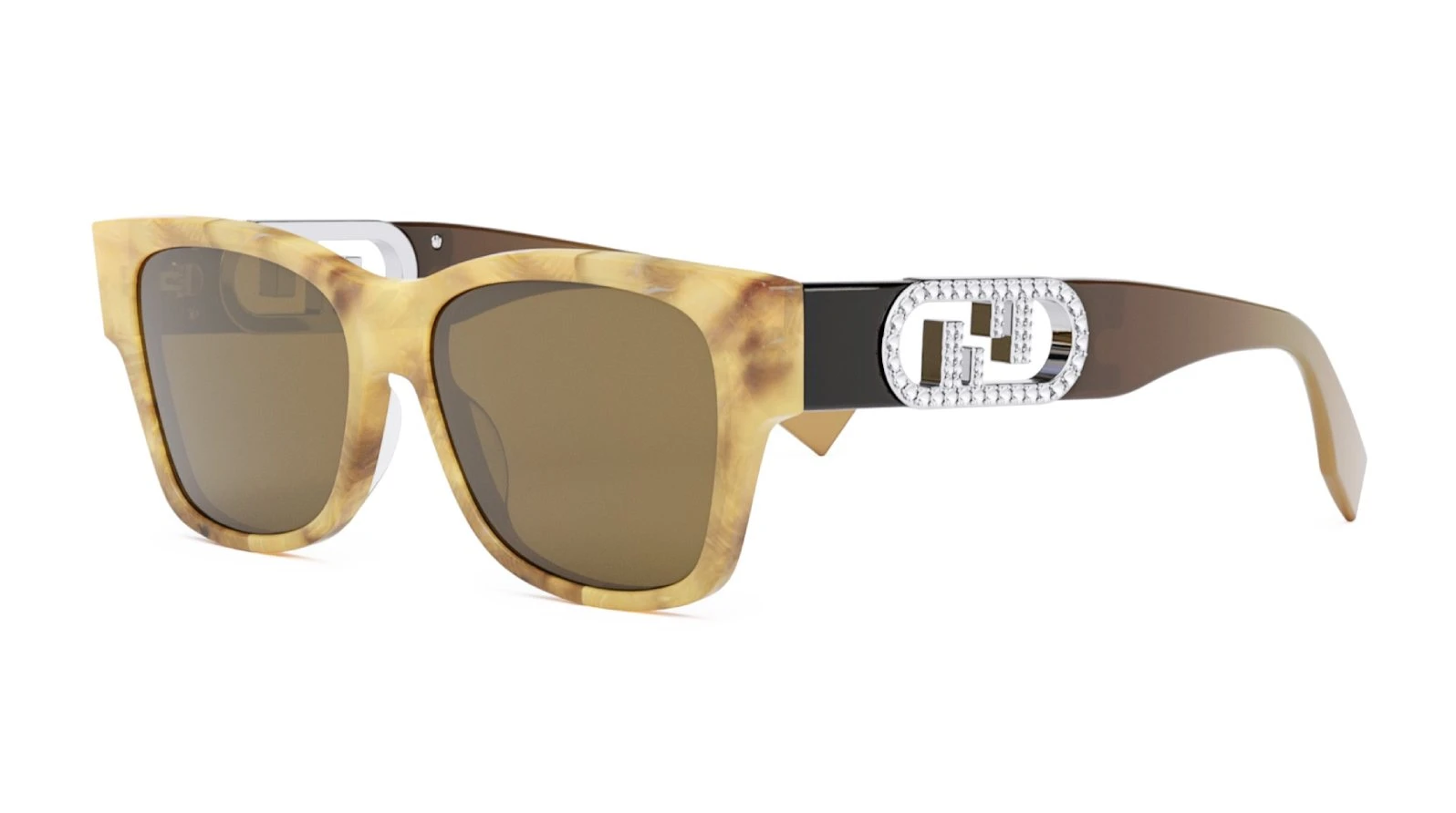 Унисекс солнцезащитные очки Fendi FE 40081I 60E оригинальный размер фото 1