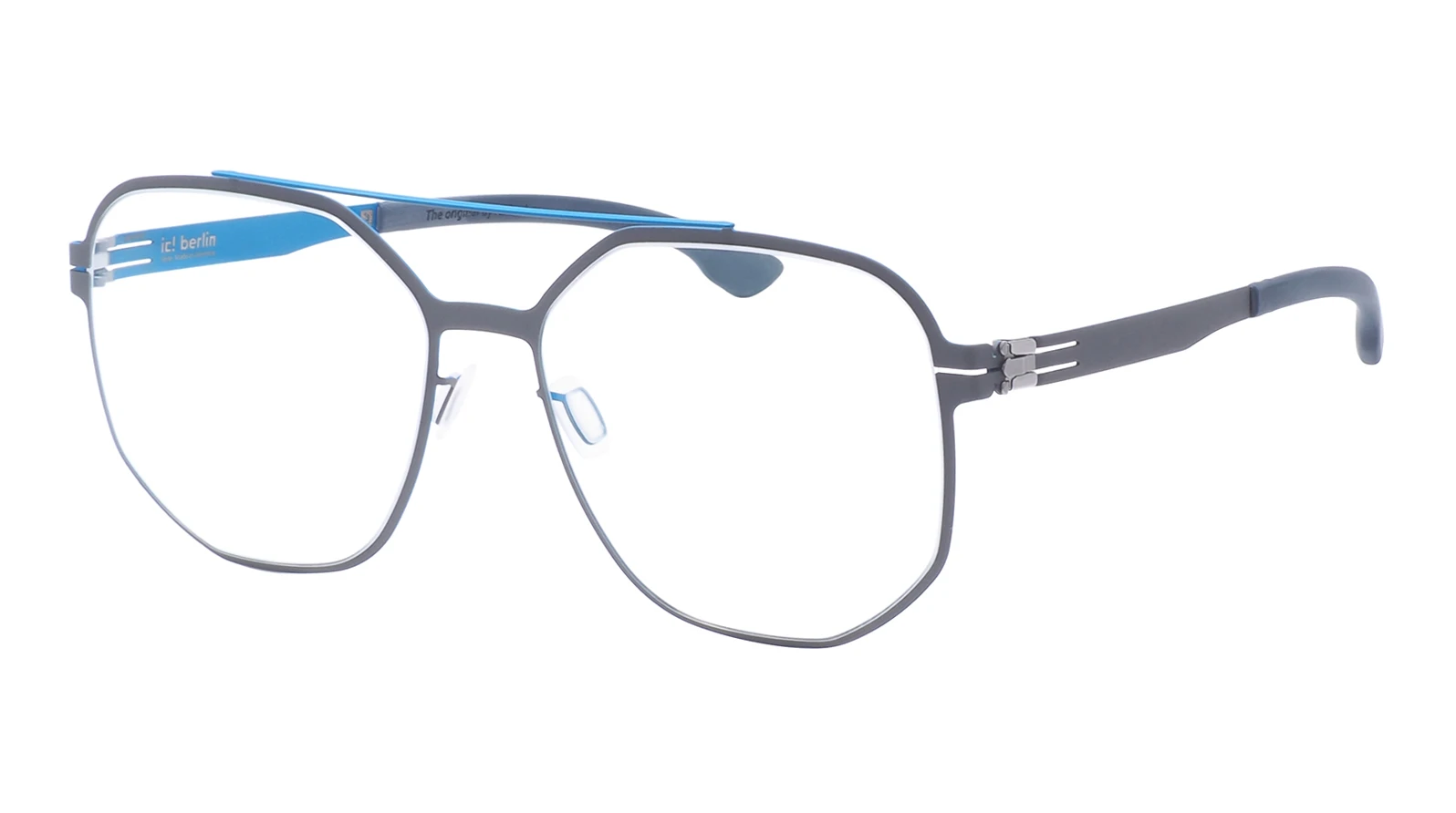 Оправа для очков Ic! Berlin IB-Bradly H. :Boulder Blue :Marine Blue :RX-Clear :Donnerstag - Edition 25th Anniversary оригинальный размер фото 1