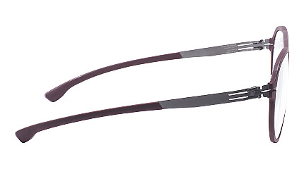 Ic! Berlin IB-The Sidekick :Graphite-Burgundy :RX-Clear :Rubber