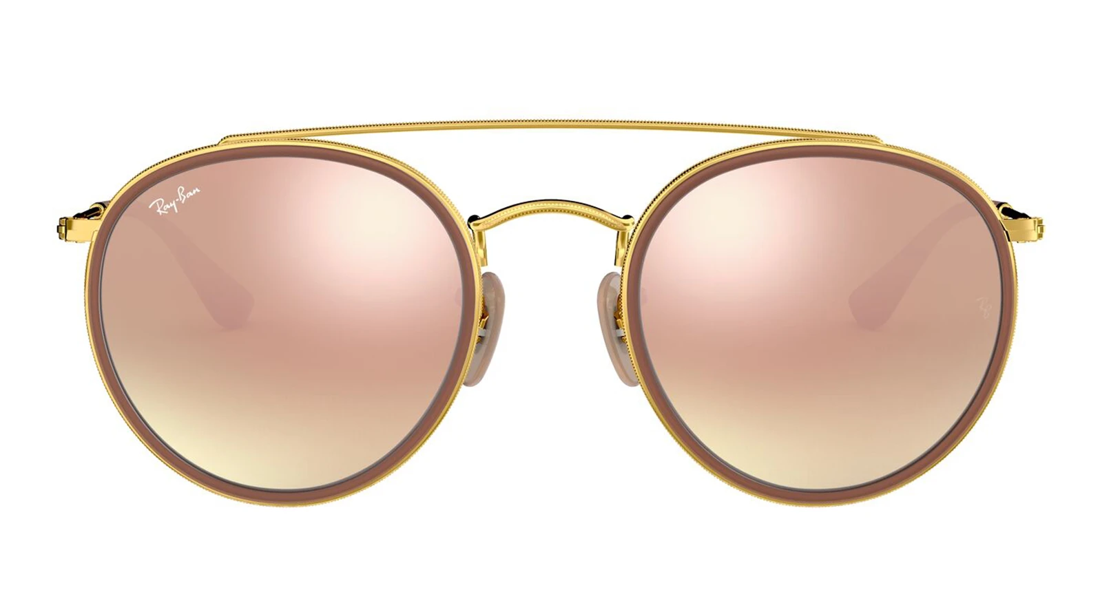 Мужские солнцезащитные очки Ray-Ban Round Double Bridge RB 3647N 001/7O оригинальный размер фото 2