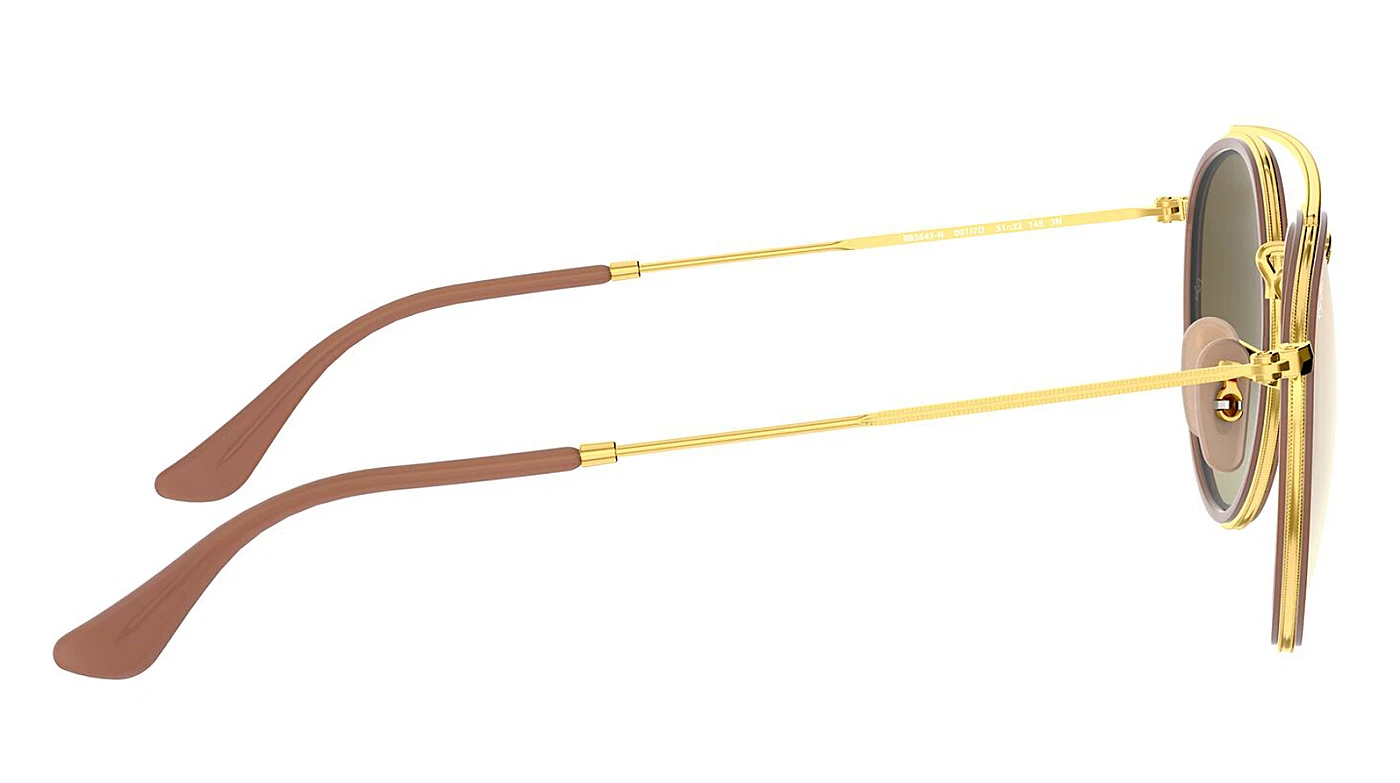 Мужские солнцезащитные очки Ray-Ban Round Double Bridge RB 3647N 001/7O фото 3