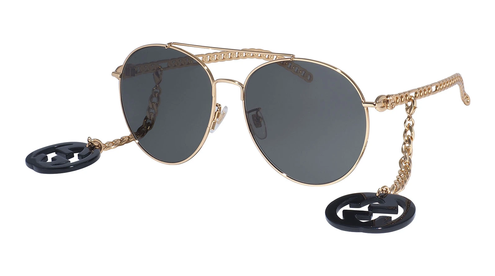 Женские солнцезащитные очки Gucci 0725S 001 оригинальный размер фото 1
