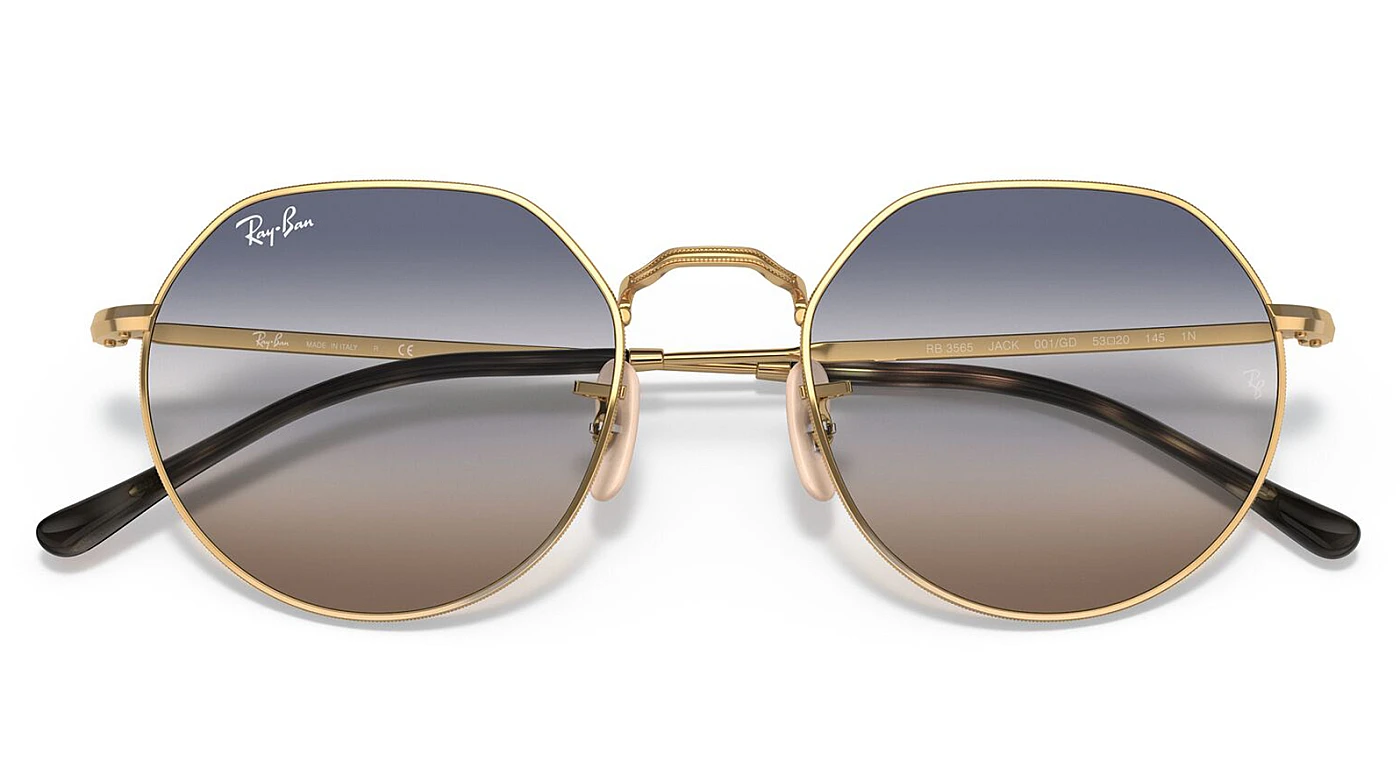 Мужские солнцезащитные очки Ray-Ban Jack RB 3565 001/GD фото 5