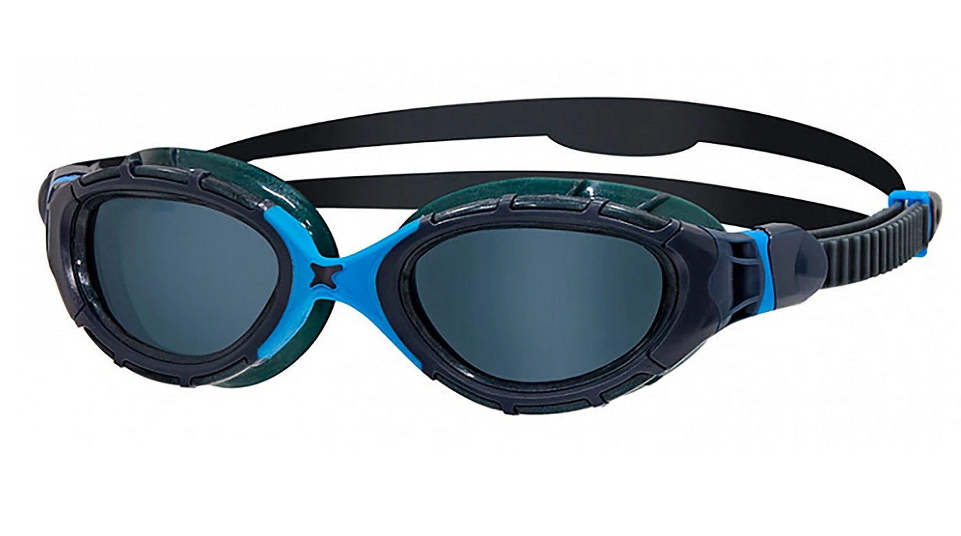 Мужские спортивные очки Очки для плавания ZOGGS Predator Flex (461041)  (дымчатый/зеленый/голубой (GYBLTSM), Regular) фото 1