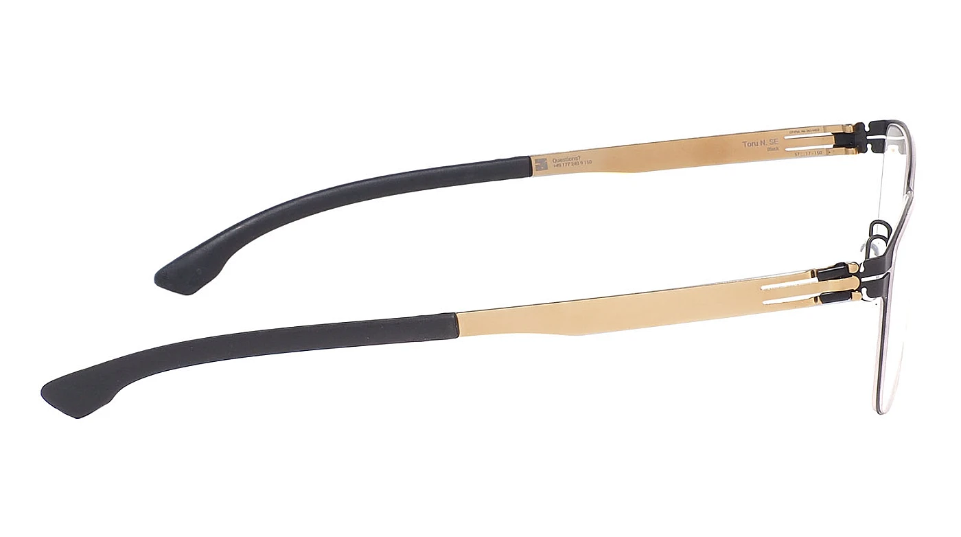 Оправа для очков для зрения Ic! Berlin Toru N. SE Black Matt-Gold фото 3